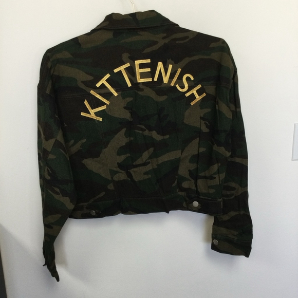 Women's‎ Kittenish Camo Jacket Size S - Picture 1 of 11